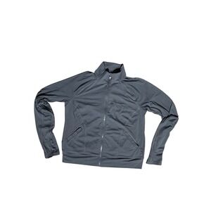 Victoria Sport Women's Full Zip Mesh Back Jacket Gray Size L Athleisure